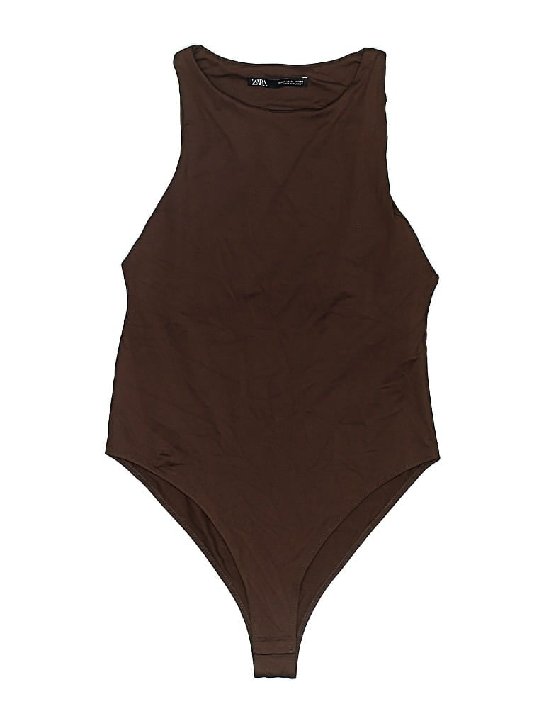Pre-owned Zara Bodysuit In Brown