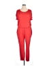 Soho Solid Red Jumpsuit Size XL - photo 1