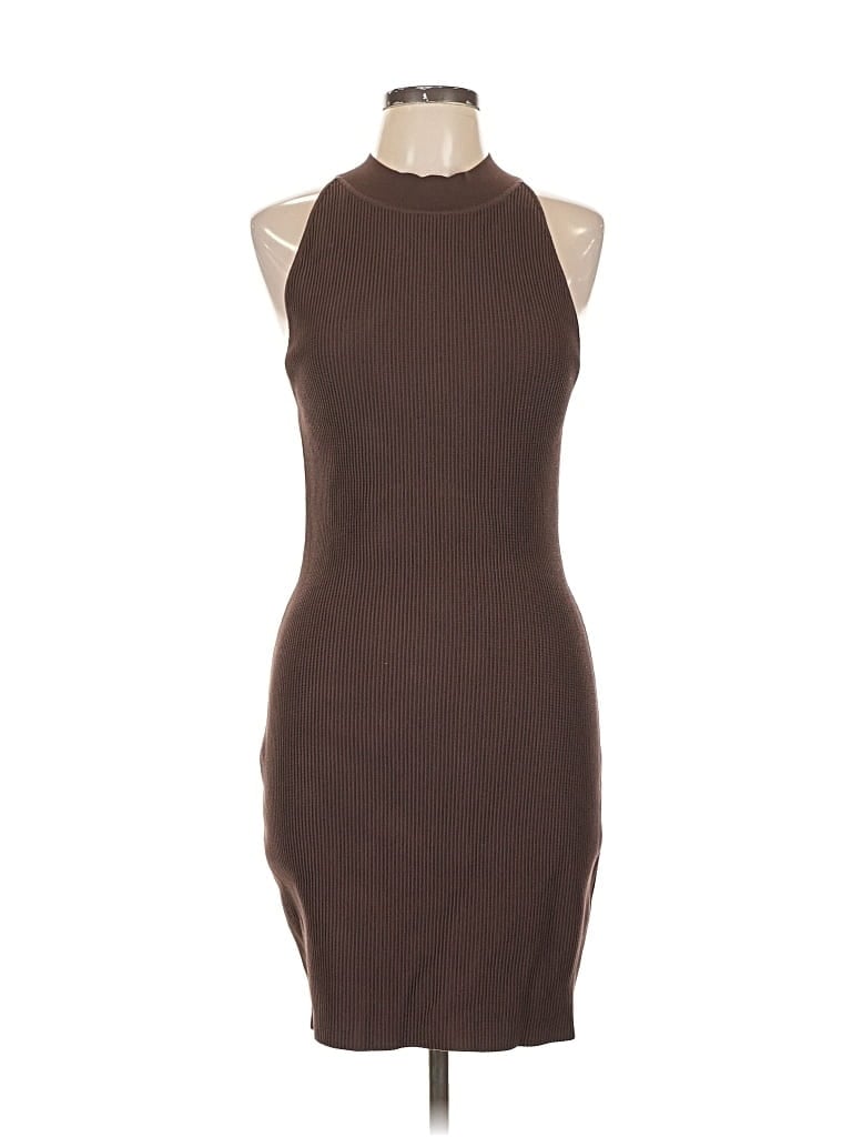 Pre-owned Babaton Cocktail Dress In Brown