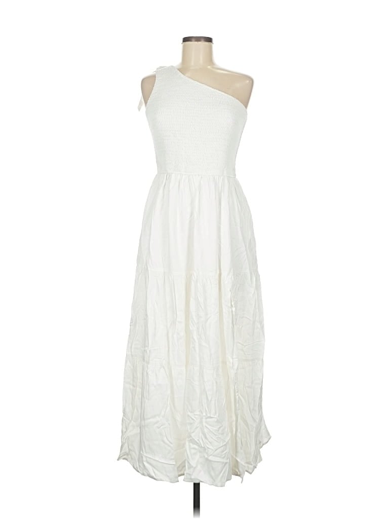Merokeety Casual Dress In White