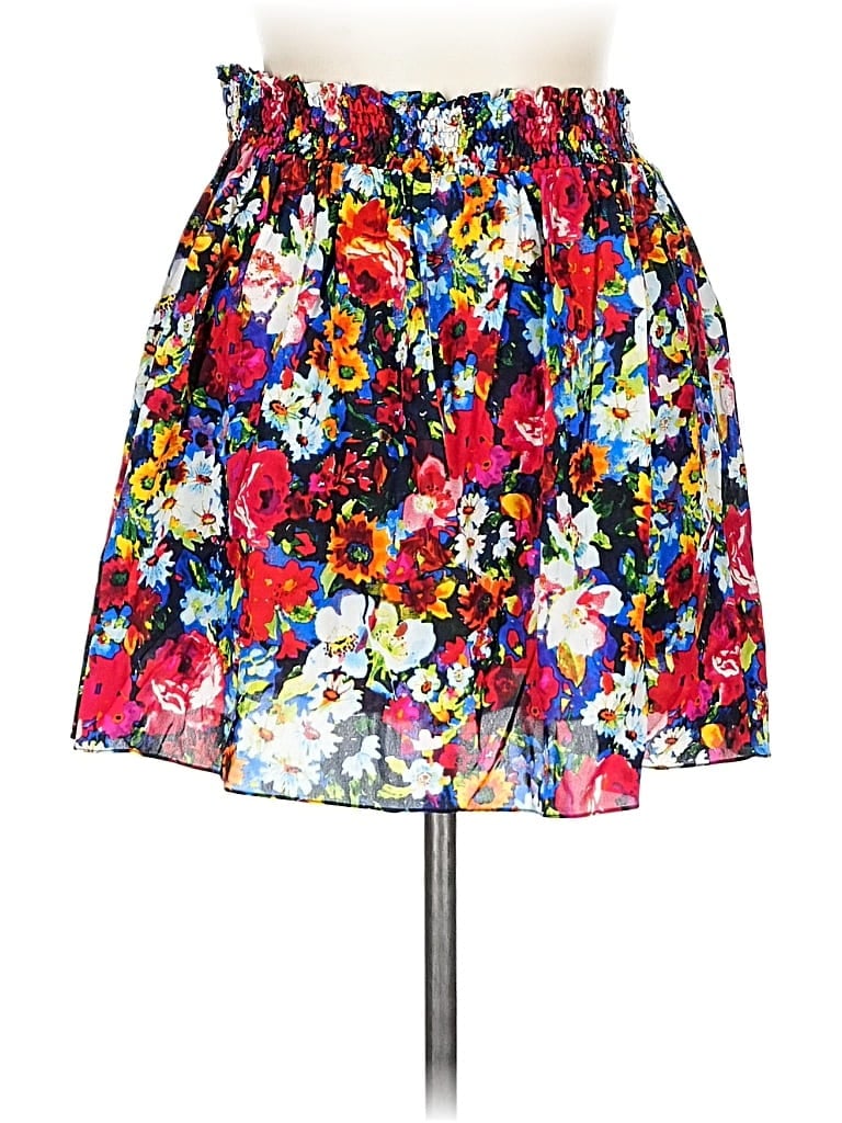 Pre-owned Alice And Olivia Alice + Olivia Silk Skirt In Red