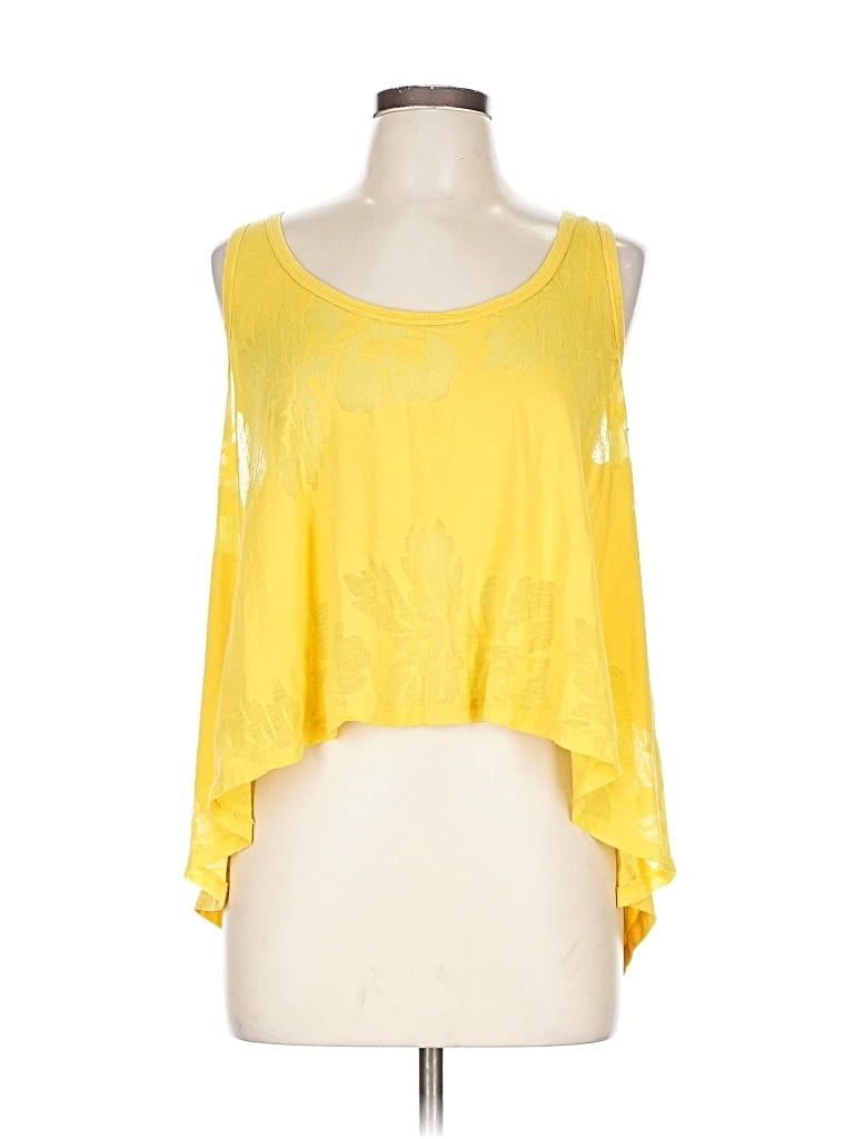 Pre-owned Polo Ralph Lauren Sleeveless T-shirt In Yellow