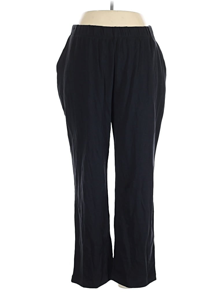 Pre-owned Lands' End Casual Pants In Black