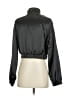 Shein 100% Polyester Metallic Black Track Jacket Size 4 - photo 2