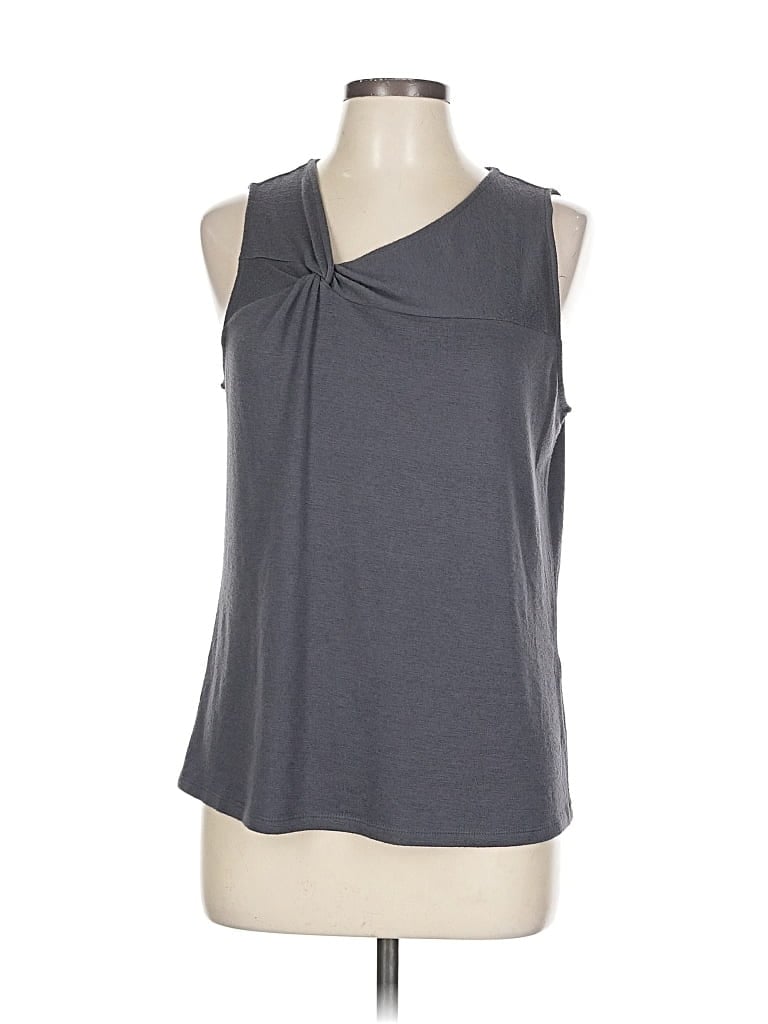 Pre-owned 41hawthorn Sleeveless Blouse In Gray