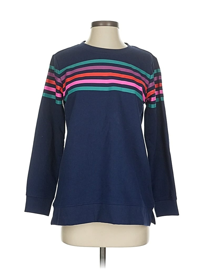 Pre-owned Lands' End Sweatshirt In Blue