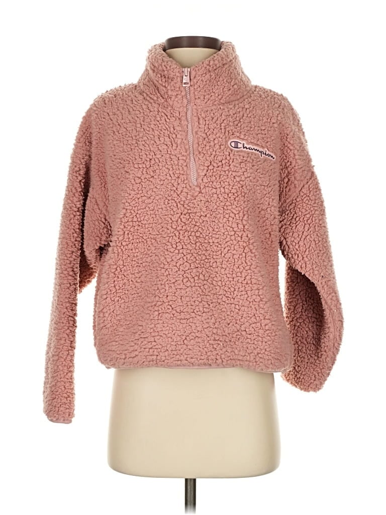 Pre-owned Champion Pullover Sweater In Pink