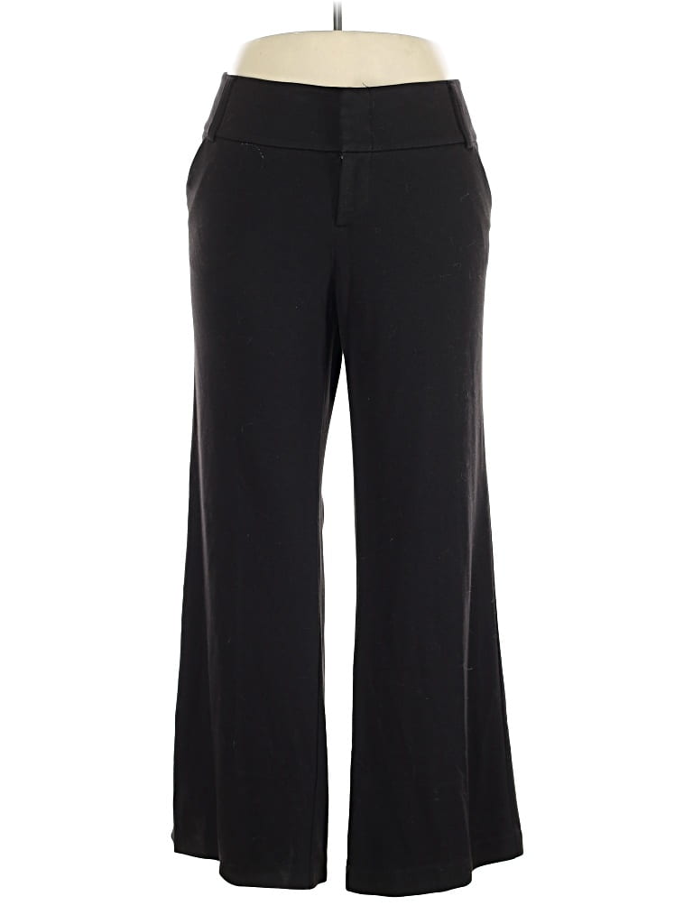 Pre-owned Daisy Fuentes Dress Pants In Black