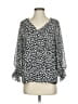 Vince Camuto 100% Polyester Black 3/4 Sleeve Blouse Size S - photo 1