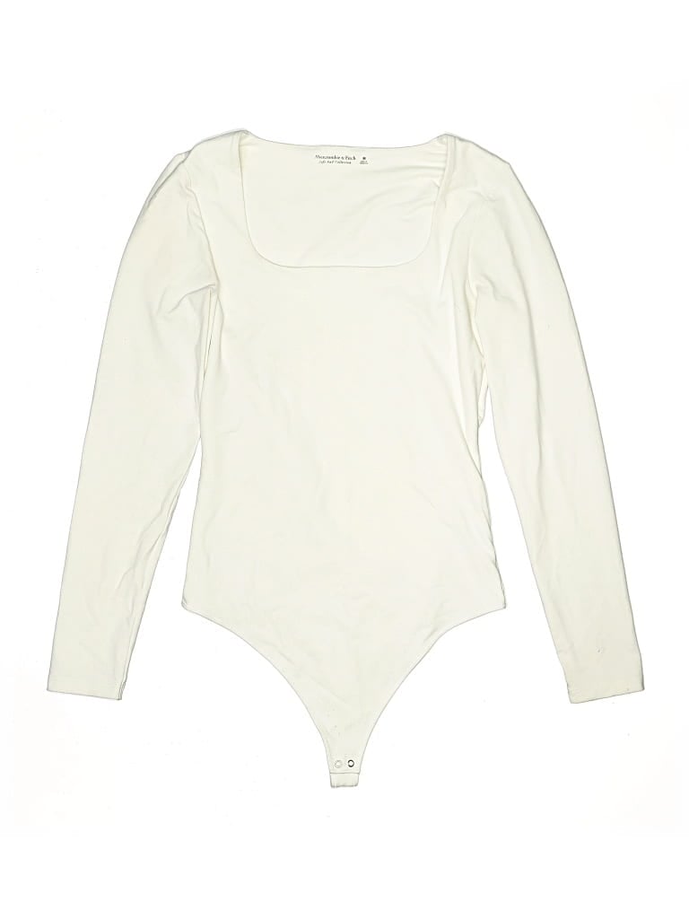 Pre-owned Abercrombie & Fitch Bodysuit In White