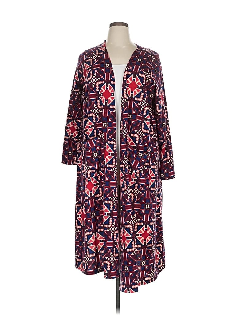 Pre-owned Lularoe Kimono In Purple