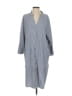 Assorted Brands 100% Polyester Checkered-gingham Blue Gray Casual Dress Size S (estimated) - photo 1