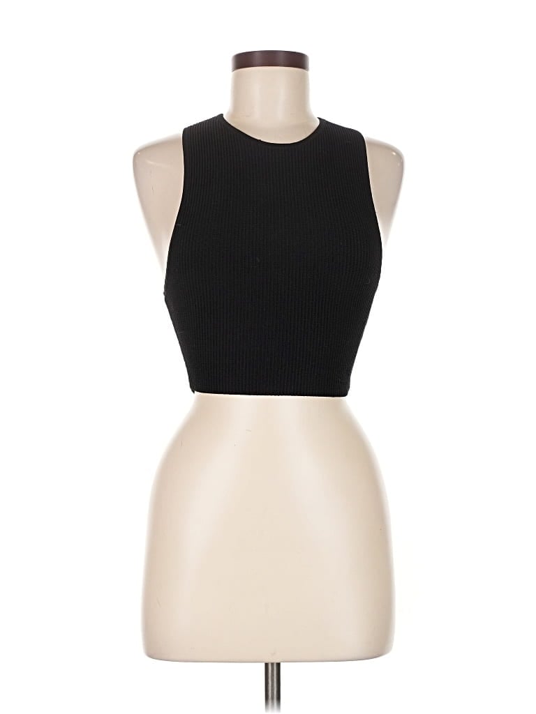 Pre-owned Babaton Sleeveless Top Black Halter Neckline Tops