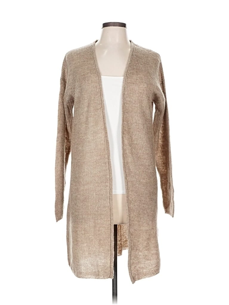 Pre-owned Tara Cardigan Sweater In Brown