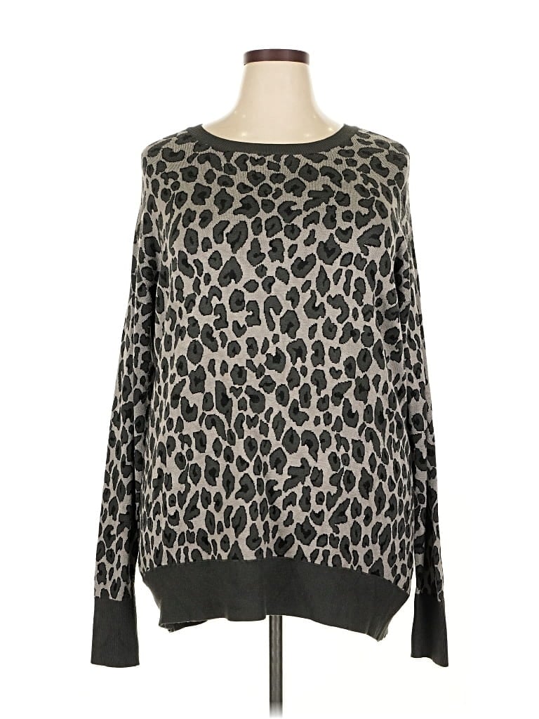 Pre-owned Isaac Mizrahi New York Pullover Sweater In Gray