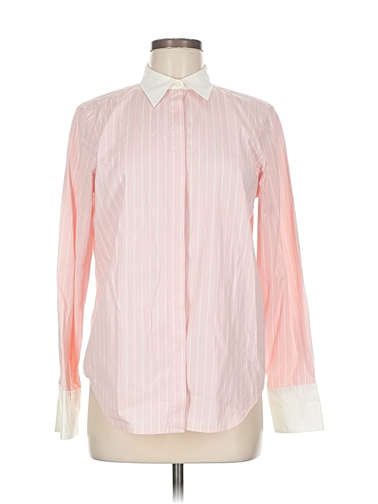 Pre-owned Polo Ralph Lauren Long Sleeve Blouse In Pink