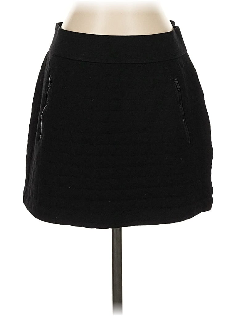 Pre-owned Theory Wool Skirt In Black