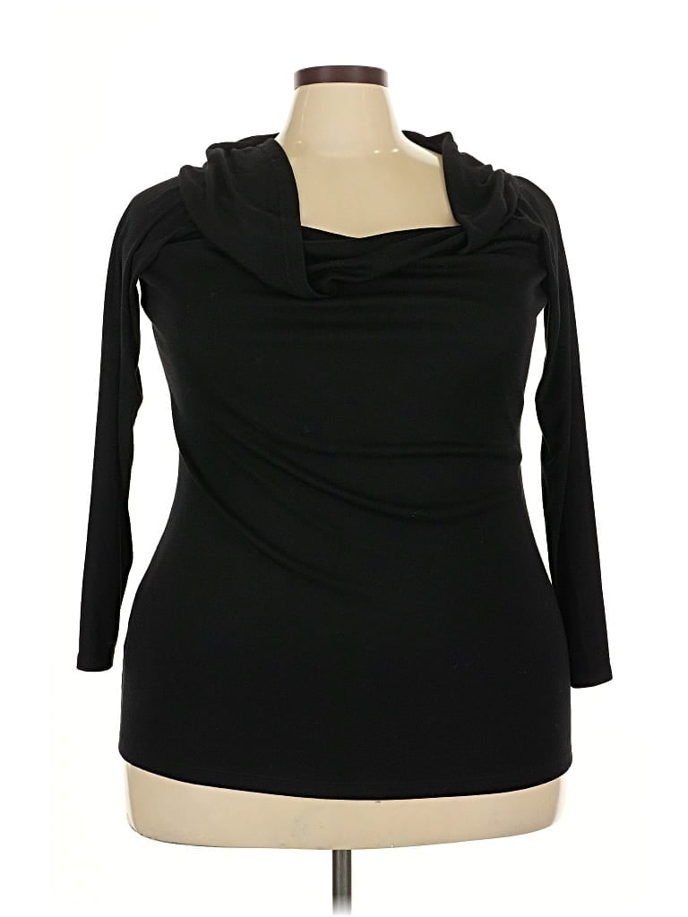 Pre-owned Old Navy 3/4 Sleeve T-shirt In Black