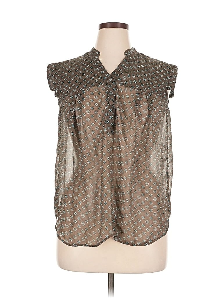 Pre-owned Eshakti Sleeveless Blouse In Gray