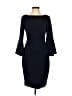 Vince Camuto 100% Polyester Solid Black Cocktail Dress Size 4 - photo 1