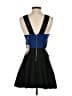 Three Floor Color Block Blue Cocktail Dress Size XXS - photo 2