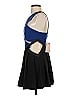 Three Floor Color Block Blue Cocktail Dress Size XXS - photo 5
