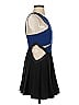 Three Floor Color Block Blue Cocktail Dress Size XXS - photo 4