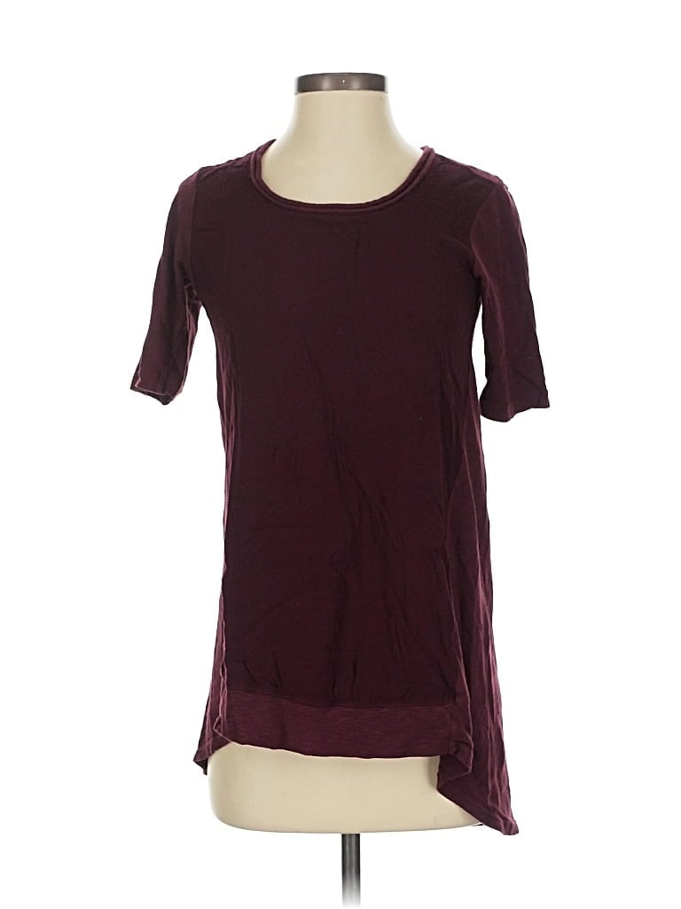 Pre-owned Left Of Center Casual Dress In Burgundy