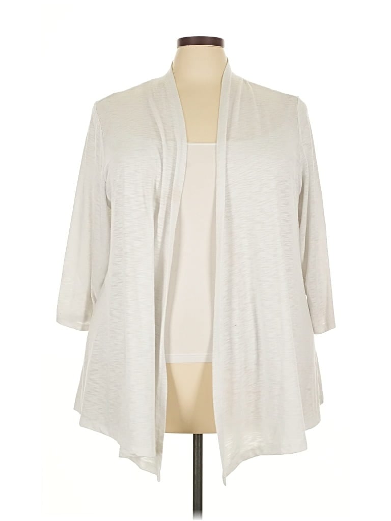 Pre-owned Ellen Tracy Kimono In Gray