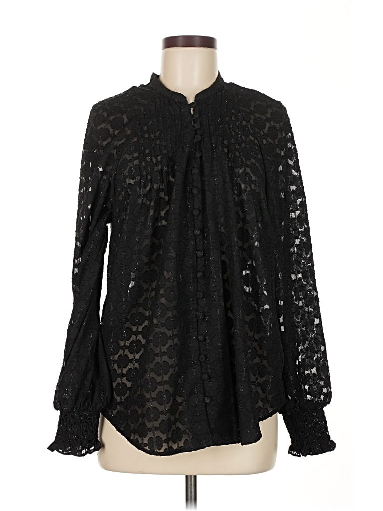Torrid Long Sleeve Blouse In Black