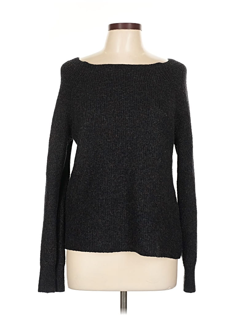 Pre-owned Ann Taylor Loft Pullover Sweater In Black