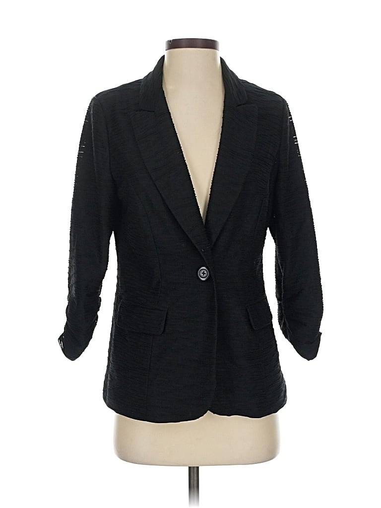 Pre-owned Chico's Blazer Jacket In Black