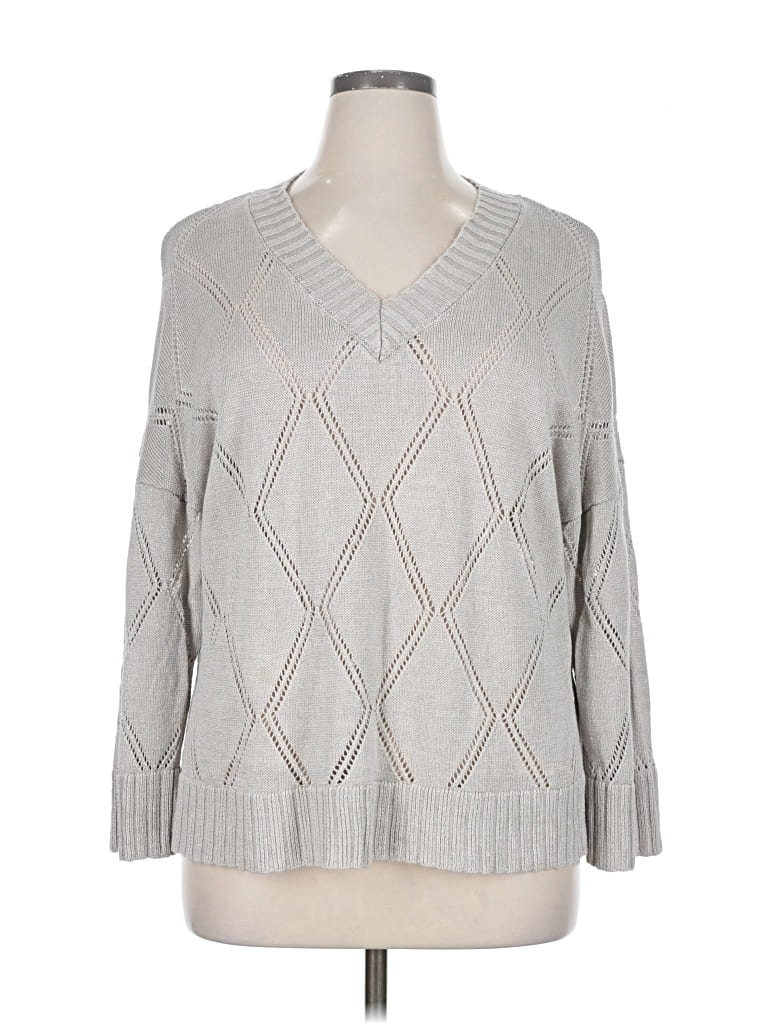 Pre-owned Kinross Pullover Sweater In Gray