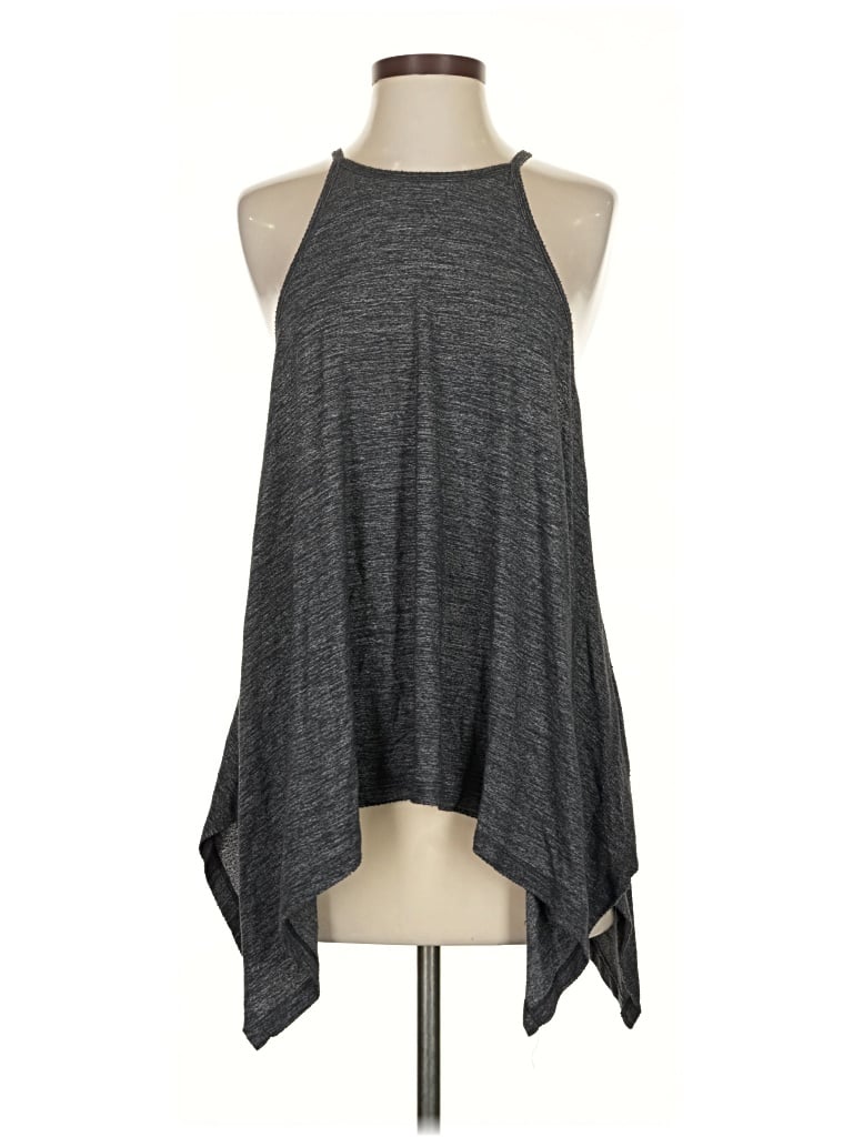 Pre-owned Beyond Yoga Tank Top Gray Halter Neckline Tops
