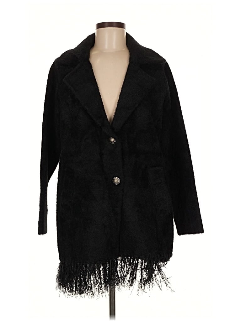Nvlt Faux Fur Jacket In Black