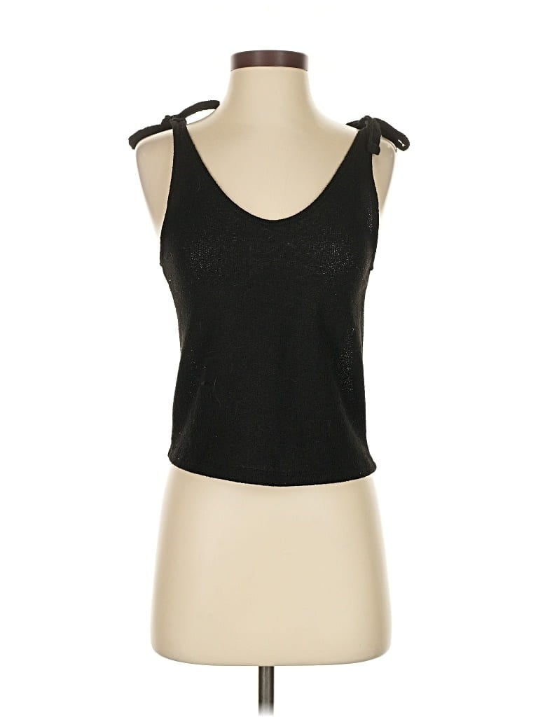 Pre-owned Mng Suit Sleeveless Top Black Halter Neckline Tops