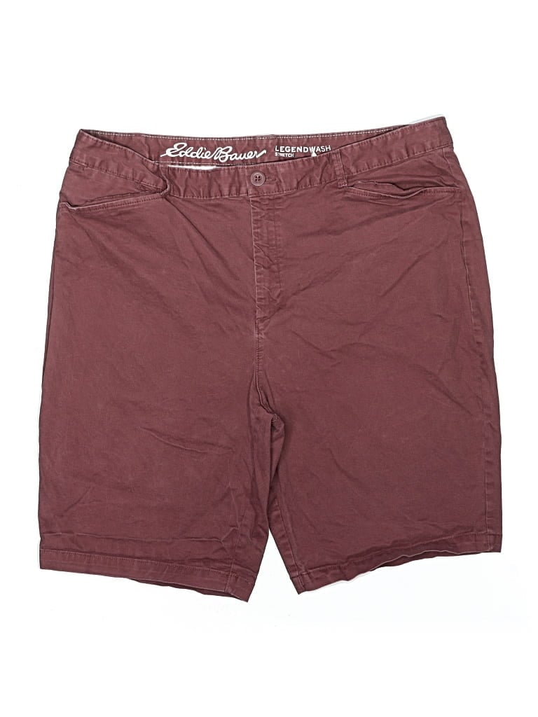 Pre-owned Eddie Bauer Athletic Shorts In Burgundy