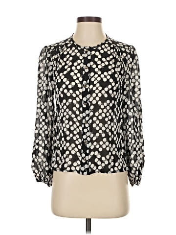 Trina Turk Long Sleeve Silk Top (view 1)