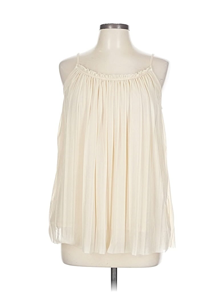 Pre-owned Worthington Sleeveless Blouse In White