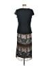 En Focus Studio 100% Polyester Print Black Casual Dress Size 8 - photo 2