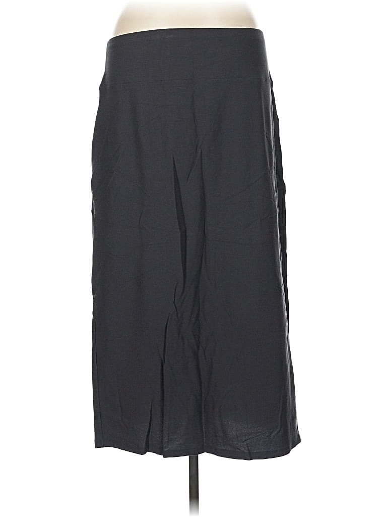 Pre-owned Eileen Fisher Formal Skirt In Gray