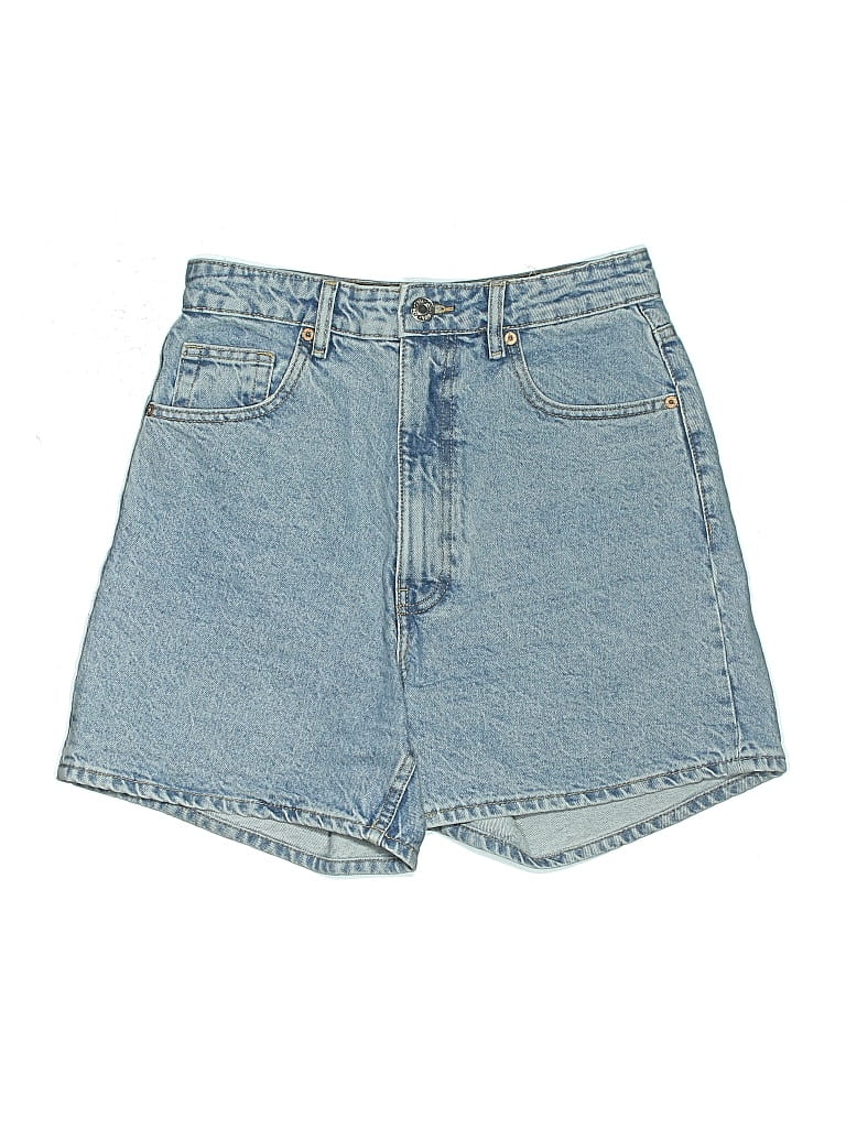 Pre-owned Zara Denim Shorts In Blue
