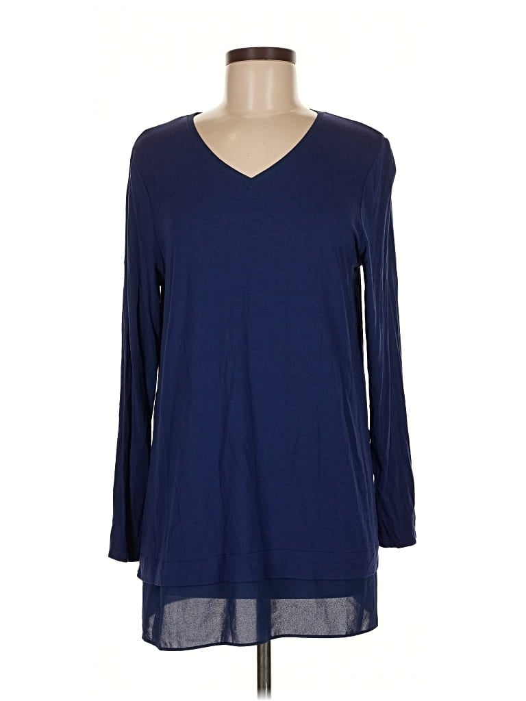 Pre-owned Chico's Pullover Sweater In Blue