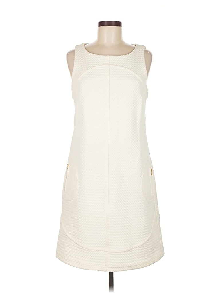 Pre-owned Sharagano Casual Dress In White