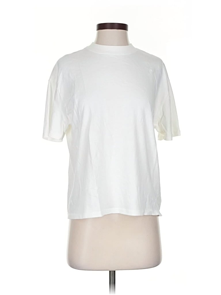 Pre-owned Abercrombie & Fitch Short Sleeve T-shirt In White
