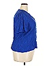 Karin Stevens 100% Rayon Blue Short Sleeve Blouse Size 18 - photo 4