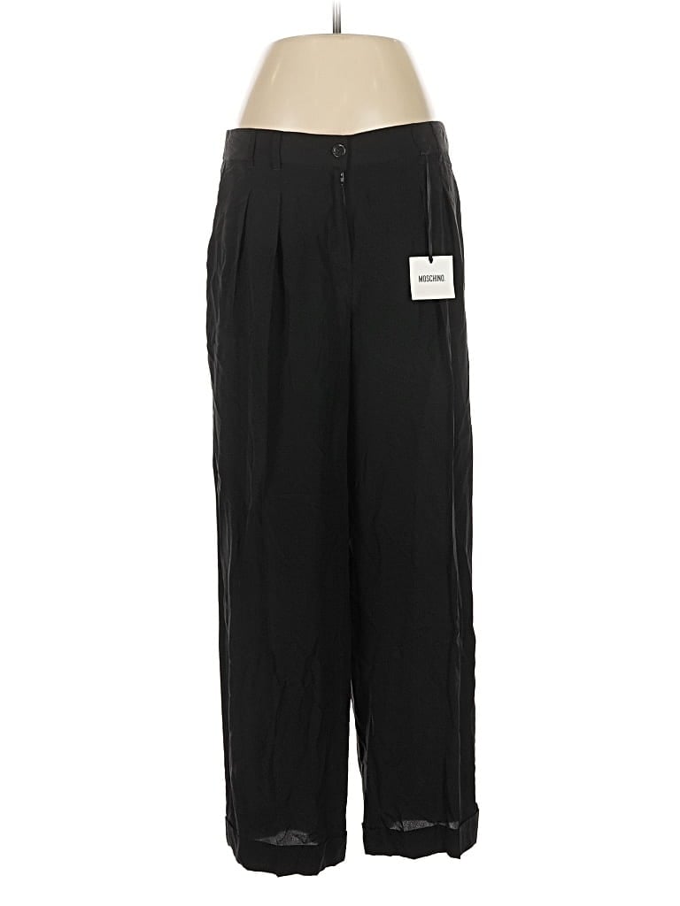 Moschino Silk Pants In Black
