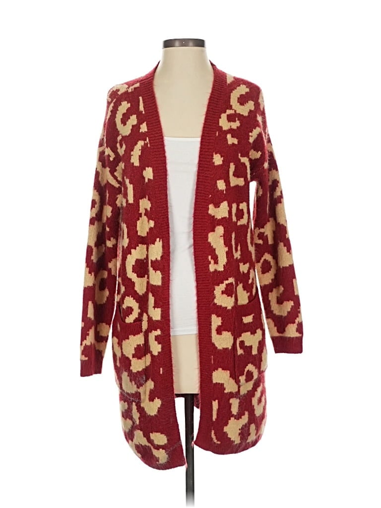 Pre-owned Assorted Brands Cardigan Sweater In Red