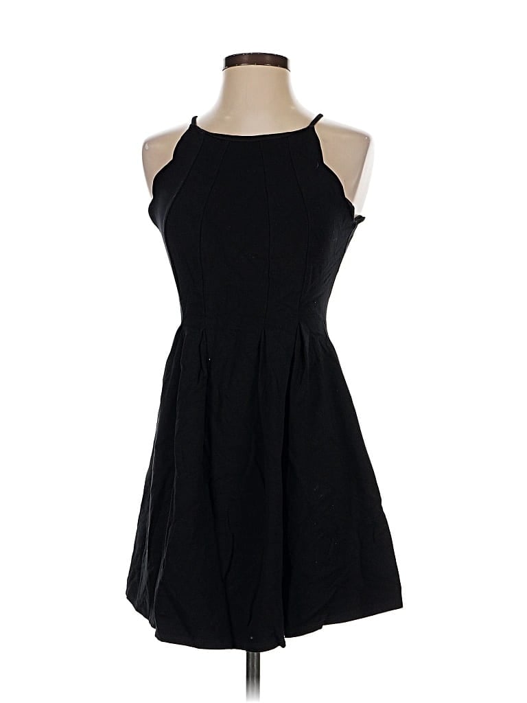 Pre-owned Monteau Casual Dress In Black