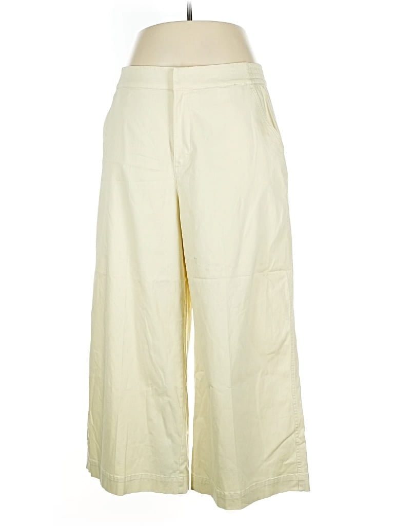 Pre-owned On 34th Khaki Pant In White
